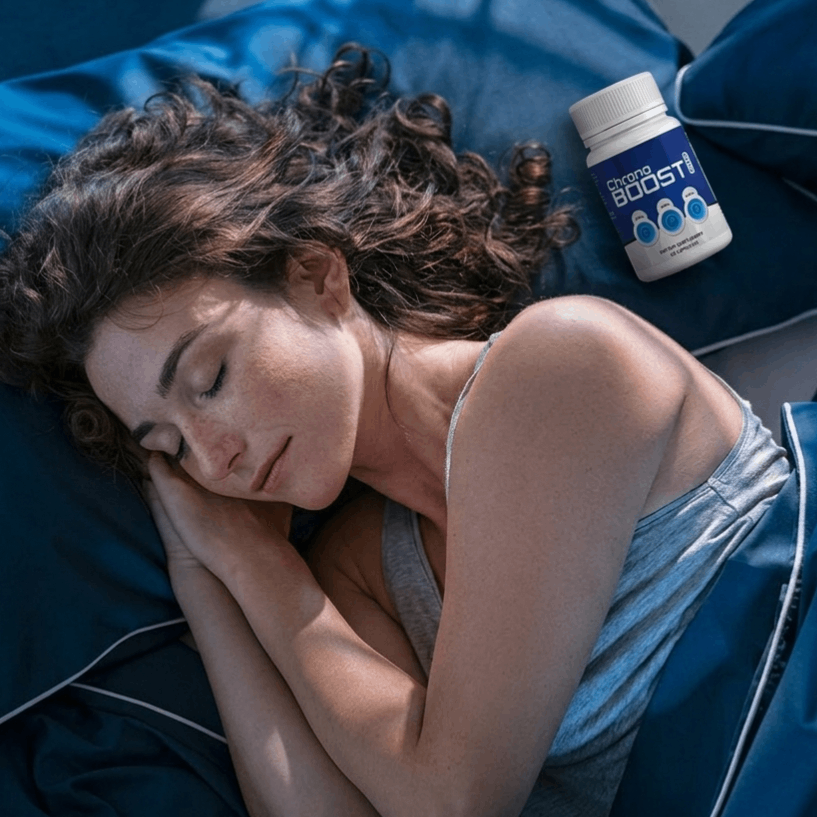 A detailed infographic illustrating how does Chronoboost Pro work to rebalance sleep debt and restore natural circadian rhythms through essential micronutrients.