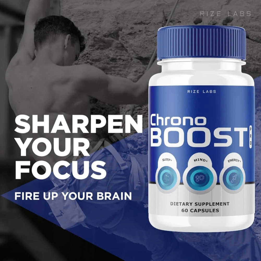 An informative visualization explaining what is Chronoboost Pro and its role in activating the glymphatic system for optimal brain detoxification.